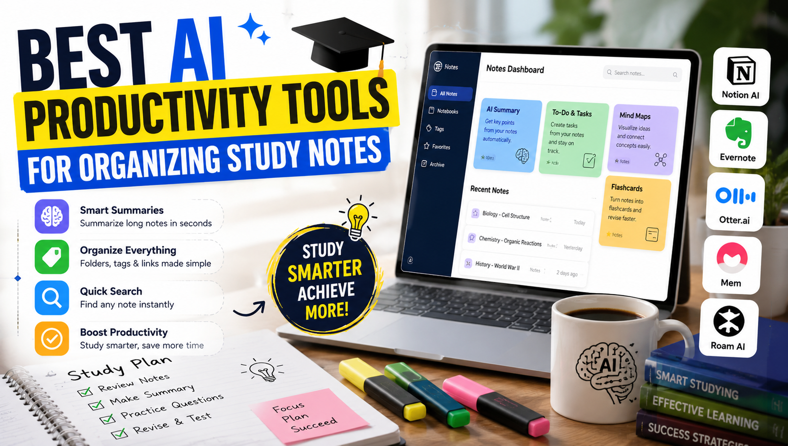 AI Productivity Tools for Organizing Study Notes