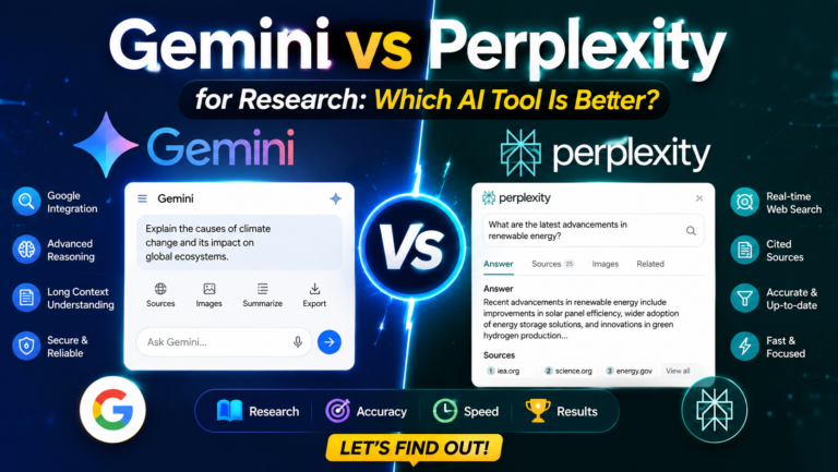Gemini vs Perplexity for Research