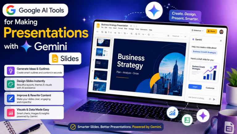 Google AI tools for making presentations