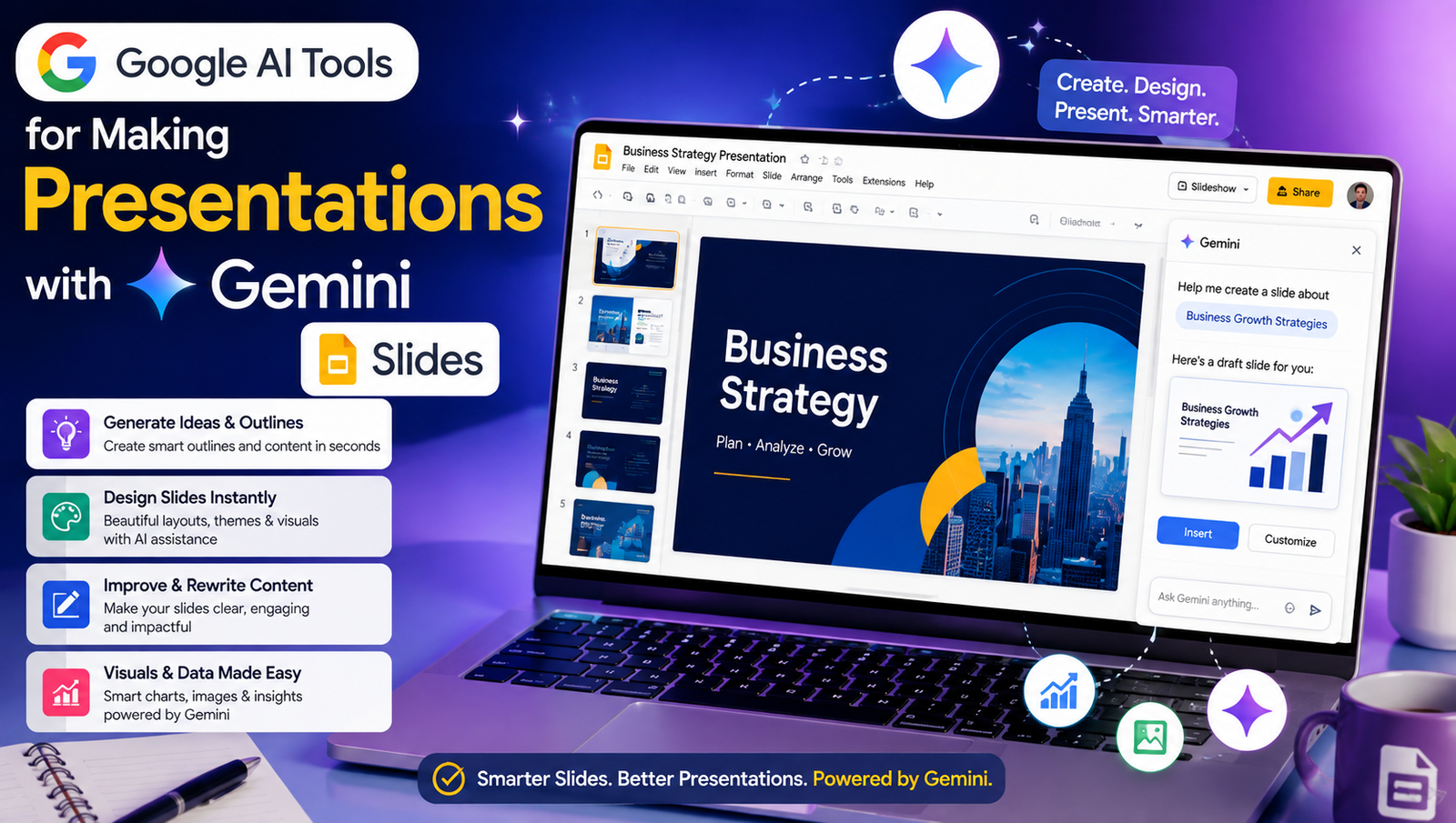 Google AI tools for making presentations