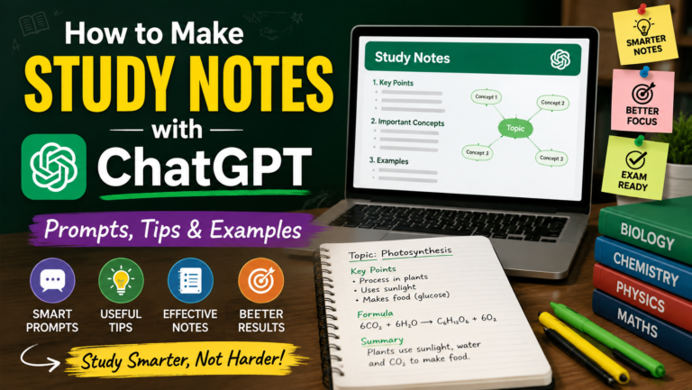 How to Make Study Notes with ChatGPT