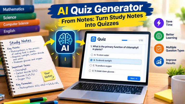 AI Quiz Generator From Notes